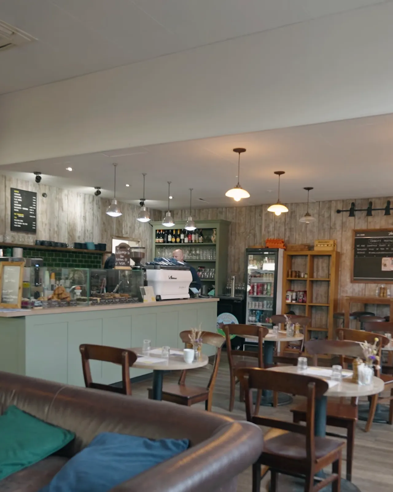 Café and lounge inside the academy