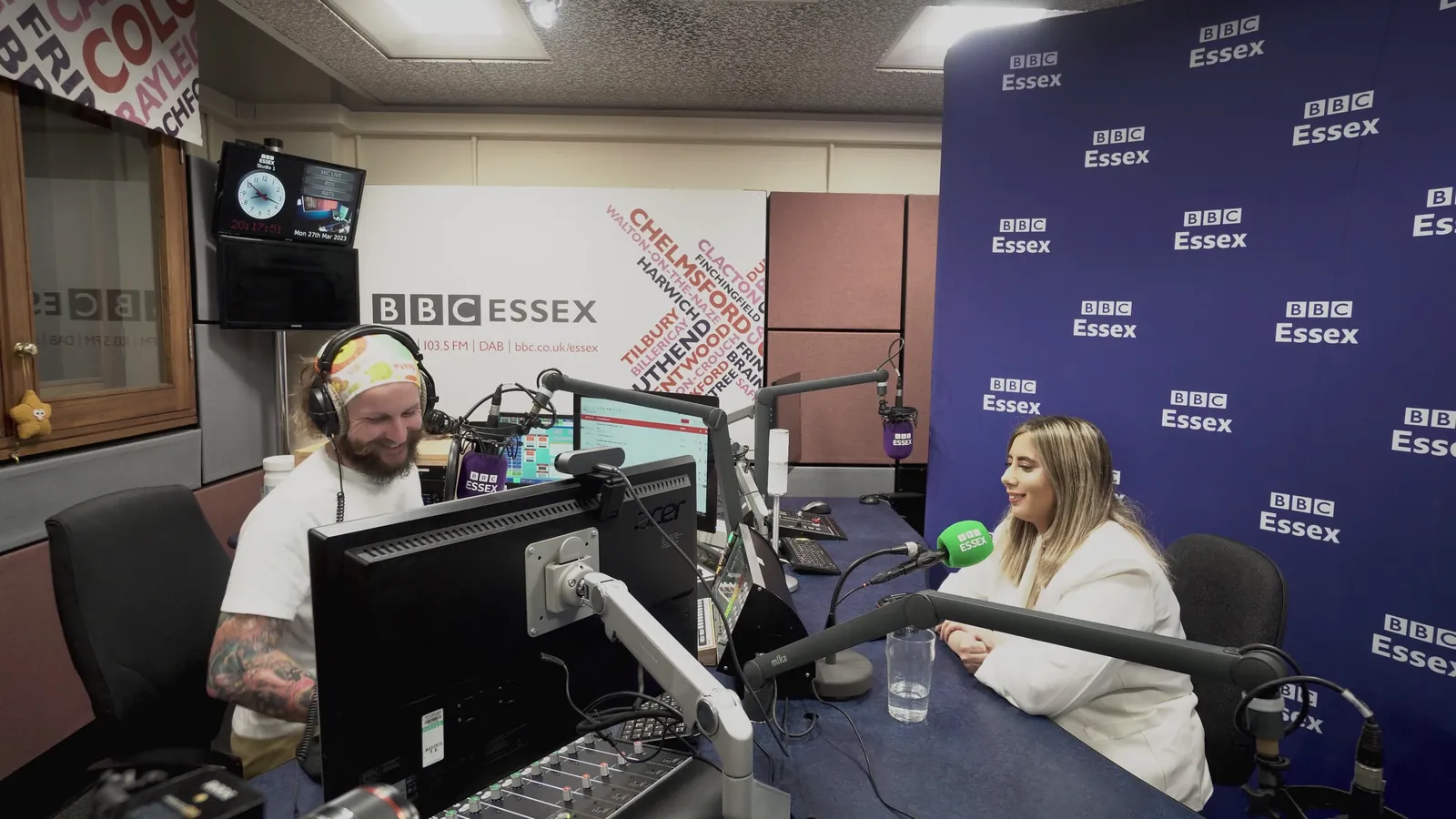 Guest in a radio studio