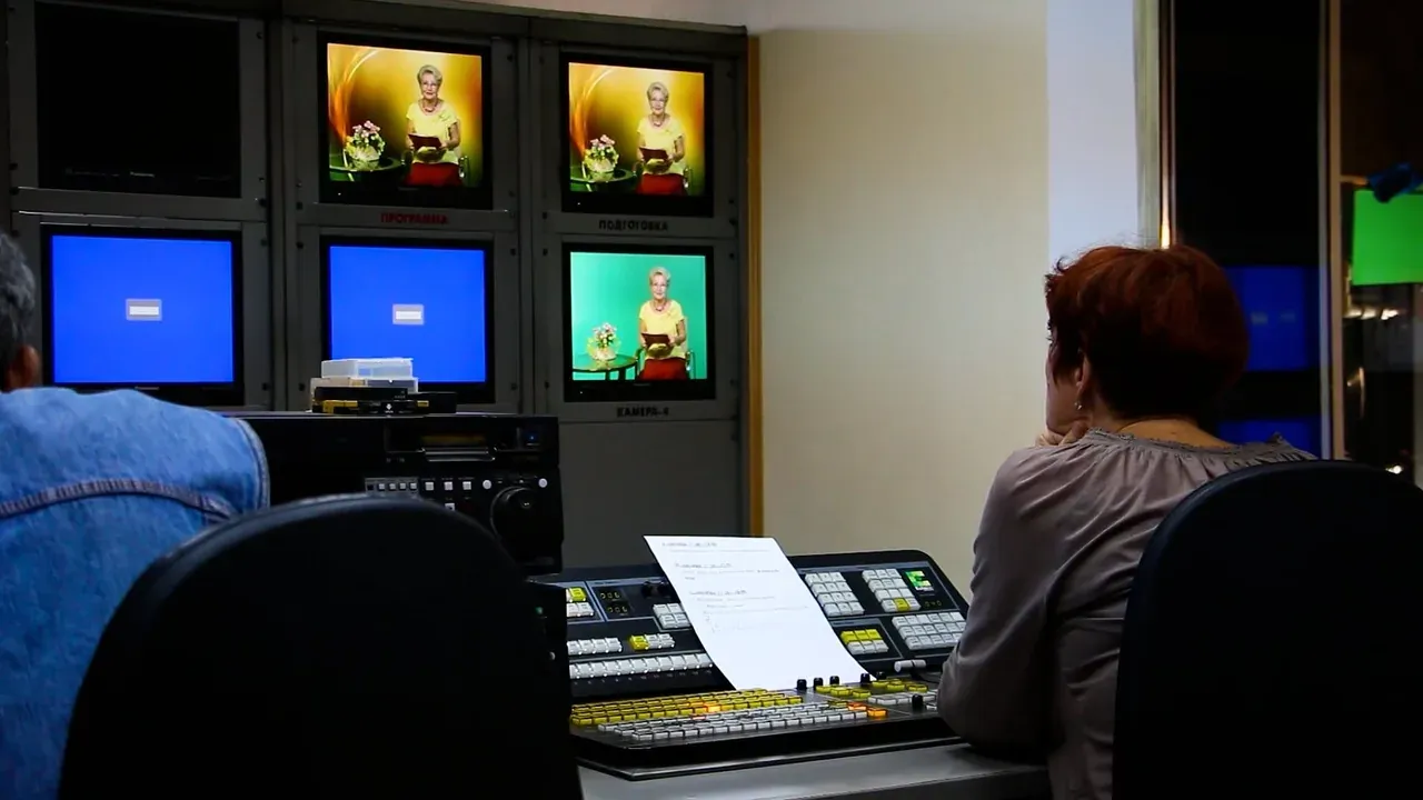 Operator at a vision mixer