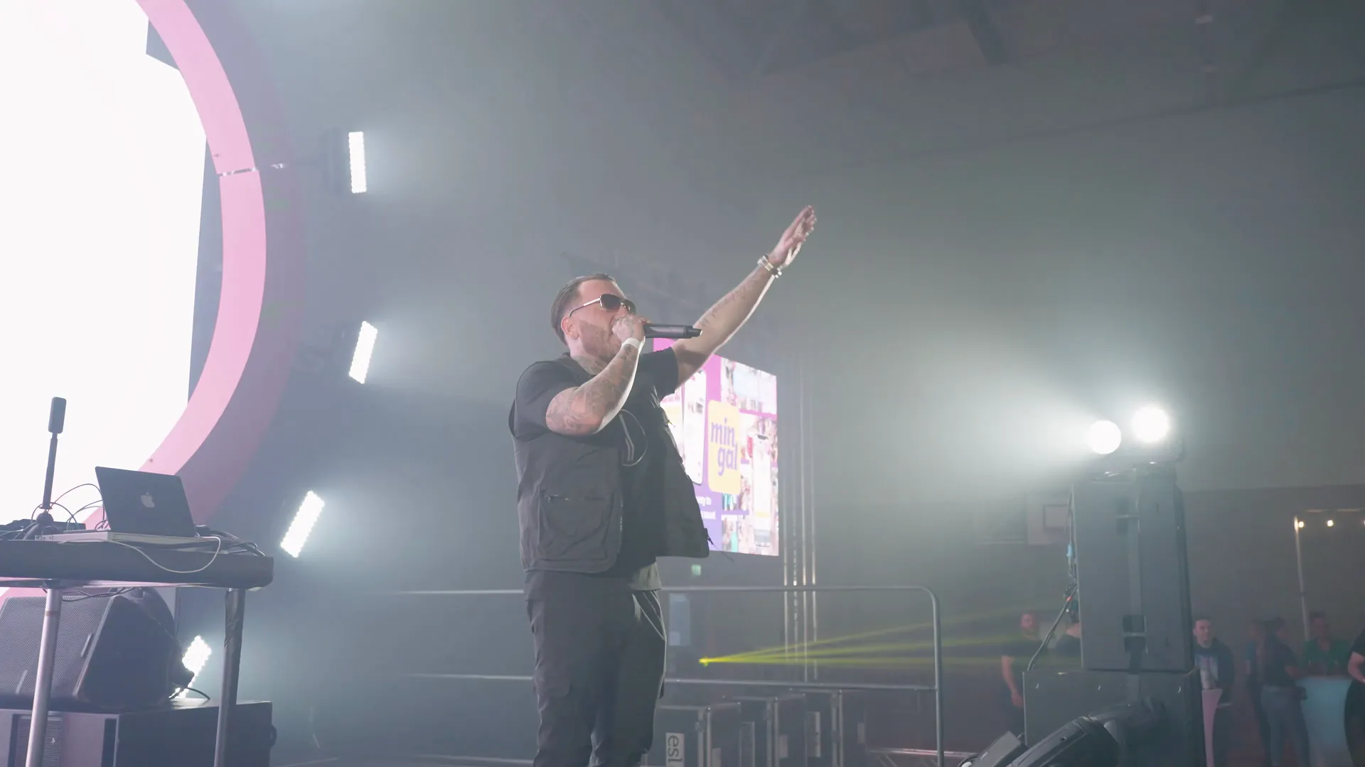 Performer on stage