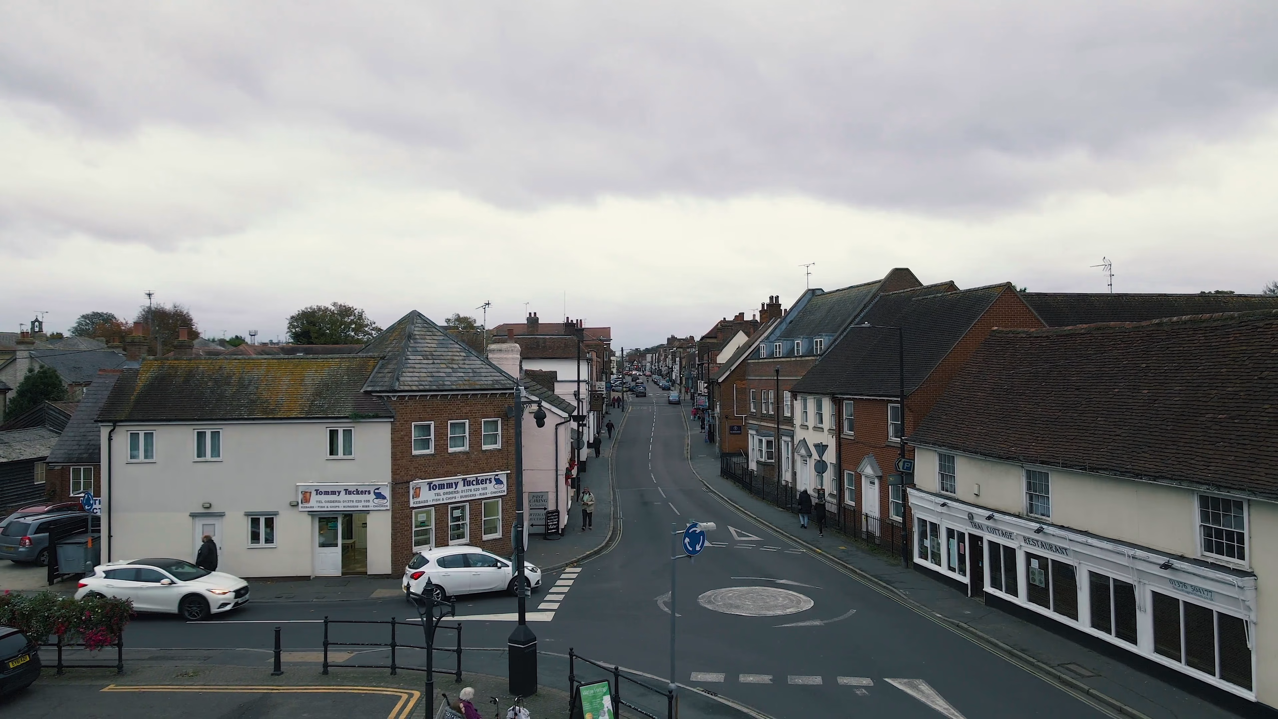 View along Newland Street in Witham before the Kesseler Kitchens launch